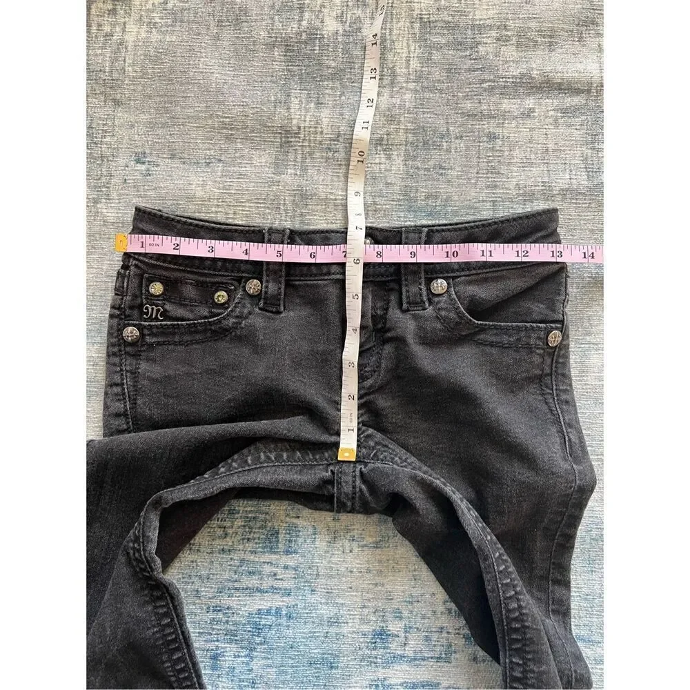 Miss Me Black Faded JK4009S105 Skinny Jeans Girls 14